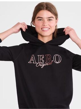 Aeropostale Original Black Women's Hoodie Sweater XS NWT